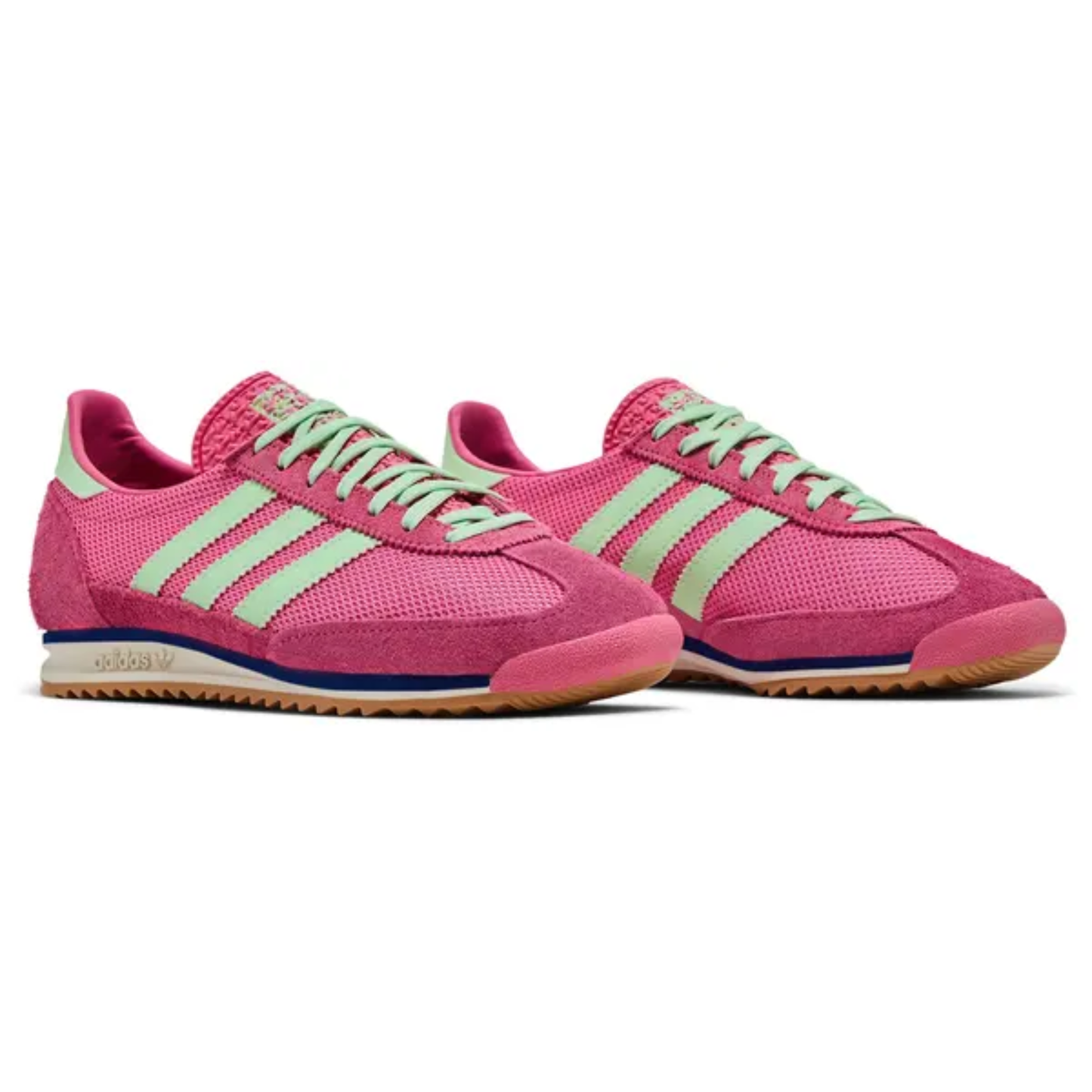 Adidas Originals Women's Pink/Green Spark SL72 OG Sneakers, JI1879 (No Box)