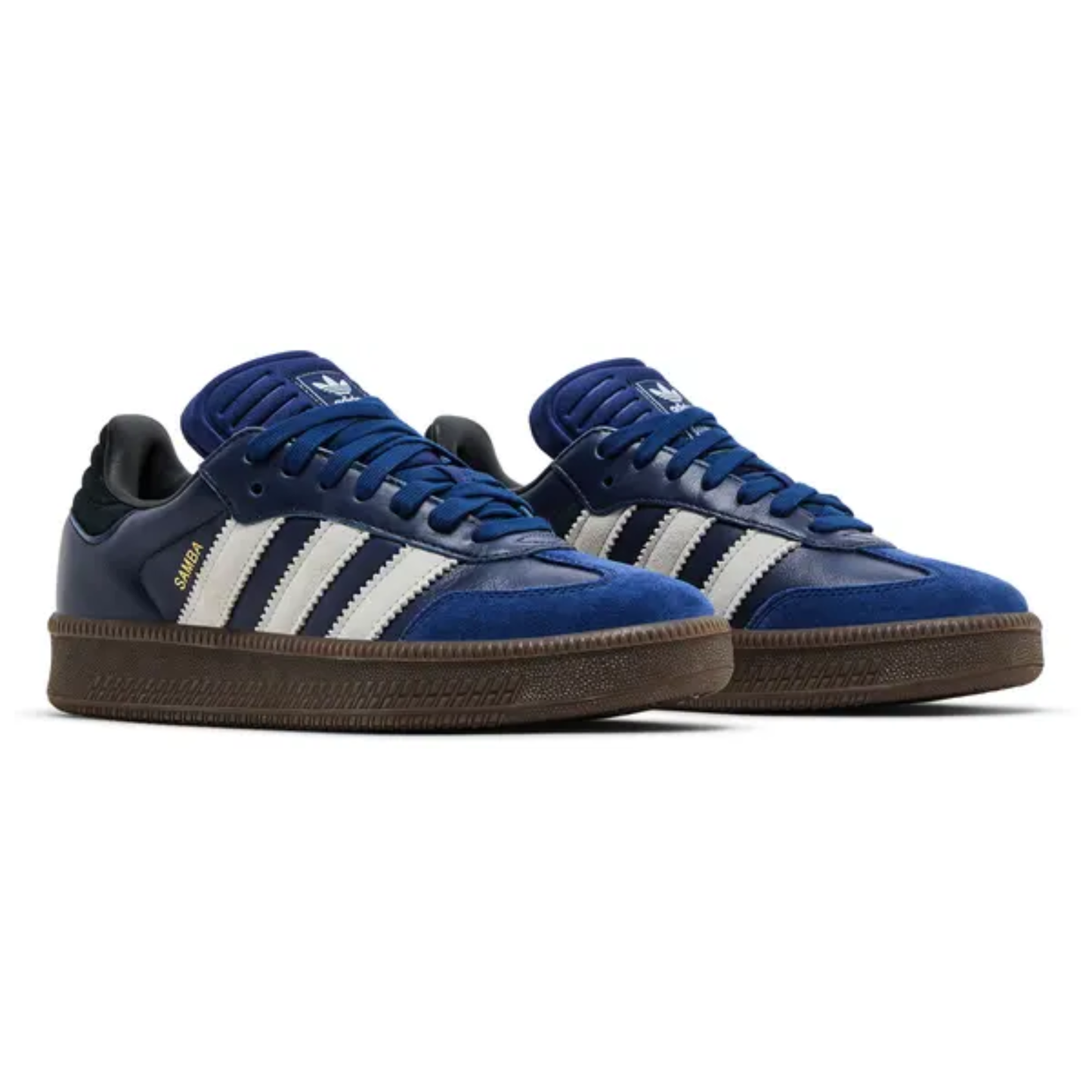 Adidas Originals Men's Dark Blue/Gum Samba XLG Sneakers, IE9179 (No Box)