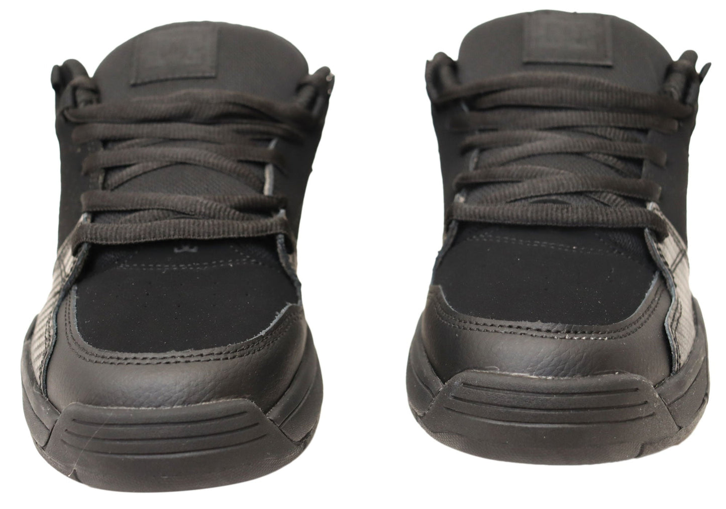 DC Shoes Mens Comfortable Leather Versatile Shoes Black Black