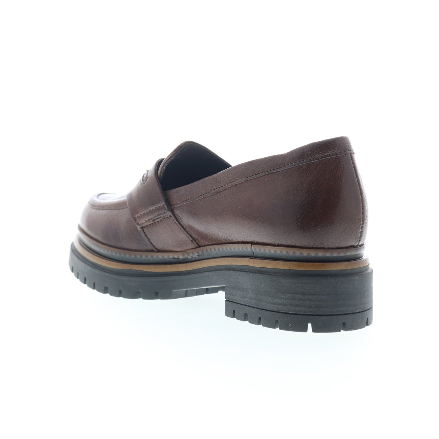 Miz Mooz Damian Womens Brown Leather Loafers & Slip Ons Casual Shoes