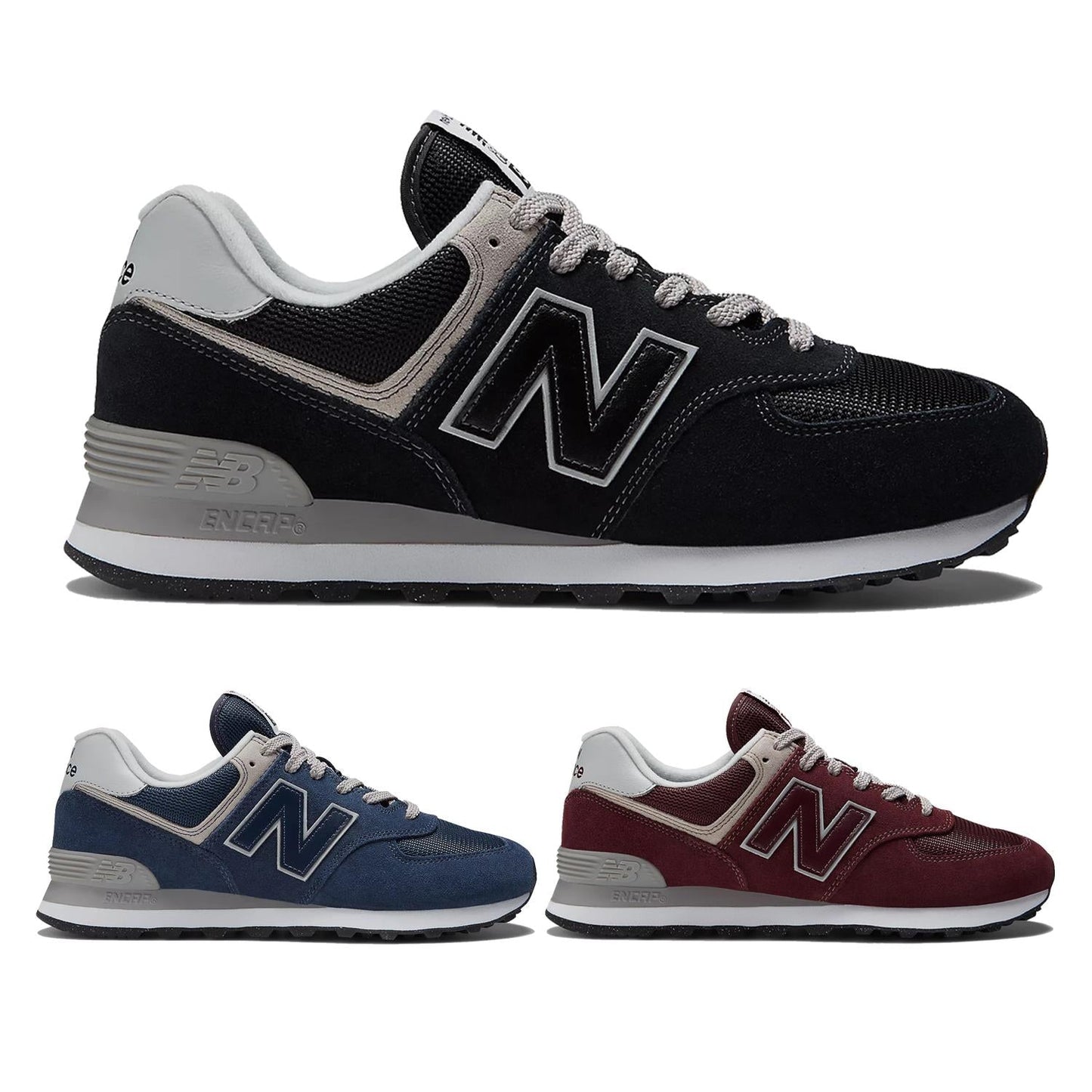 Men's Wide Fit New Balance ML574 Walking/Running Trainers - Exclusive ENCAP