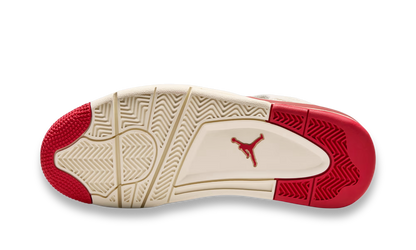 Air Jordan 4 Retro Valentine Day Pale Ivory Sierra Red
