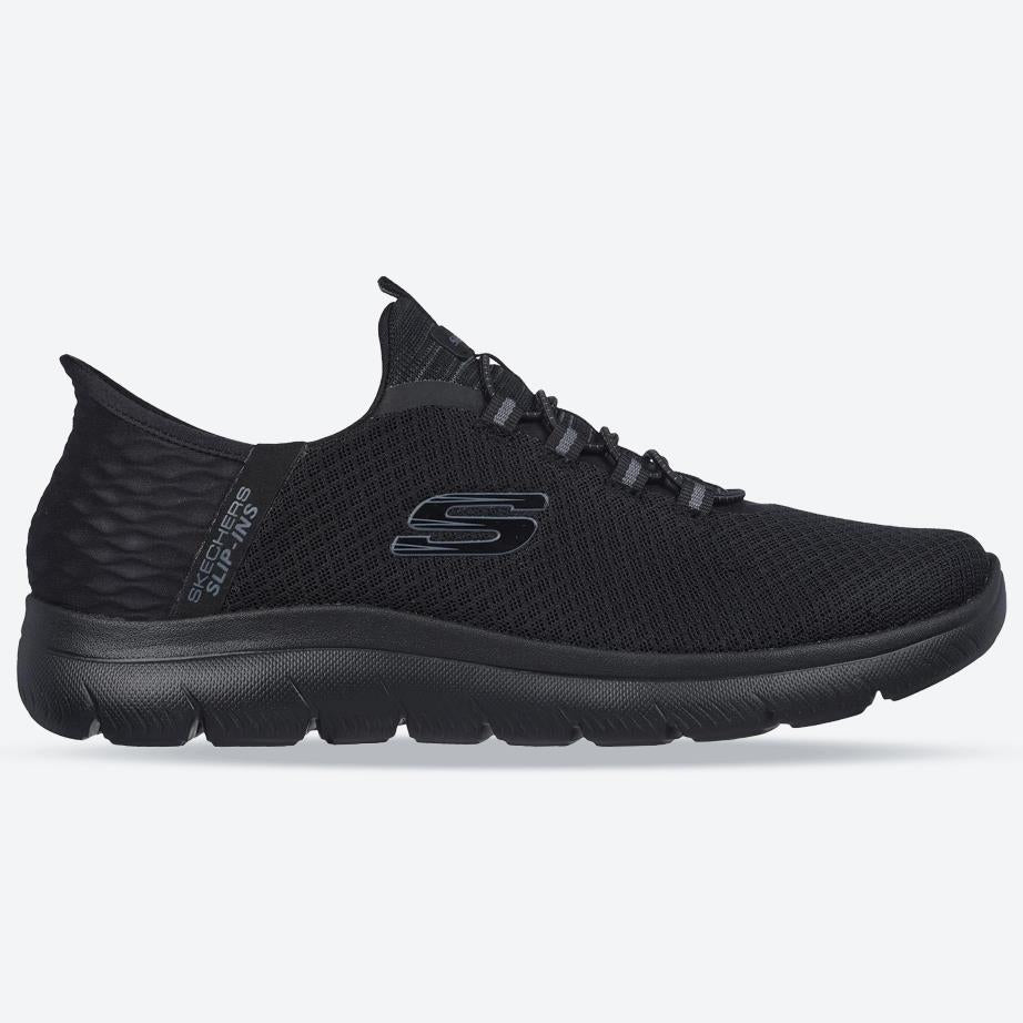 Men's Wide Fit Skechers Slip-ins 232457 High Range Summits Trainers -  Black