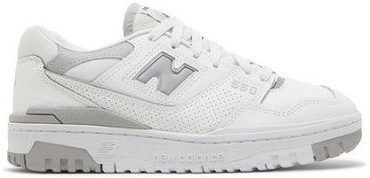 New Balance Women's 550 Chunky Sneakers, White/Rain Cloud, BBW550BB