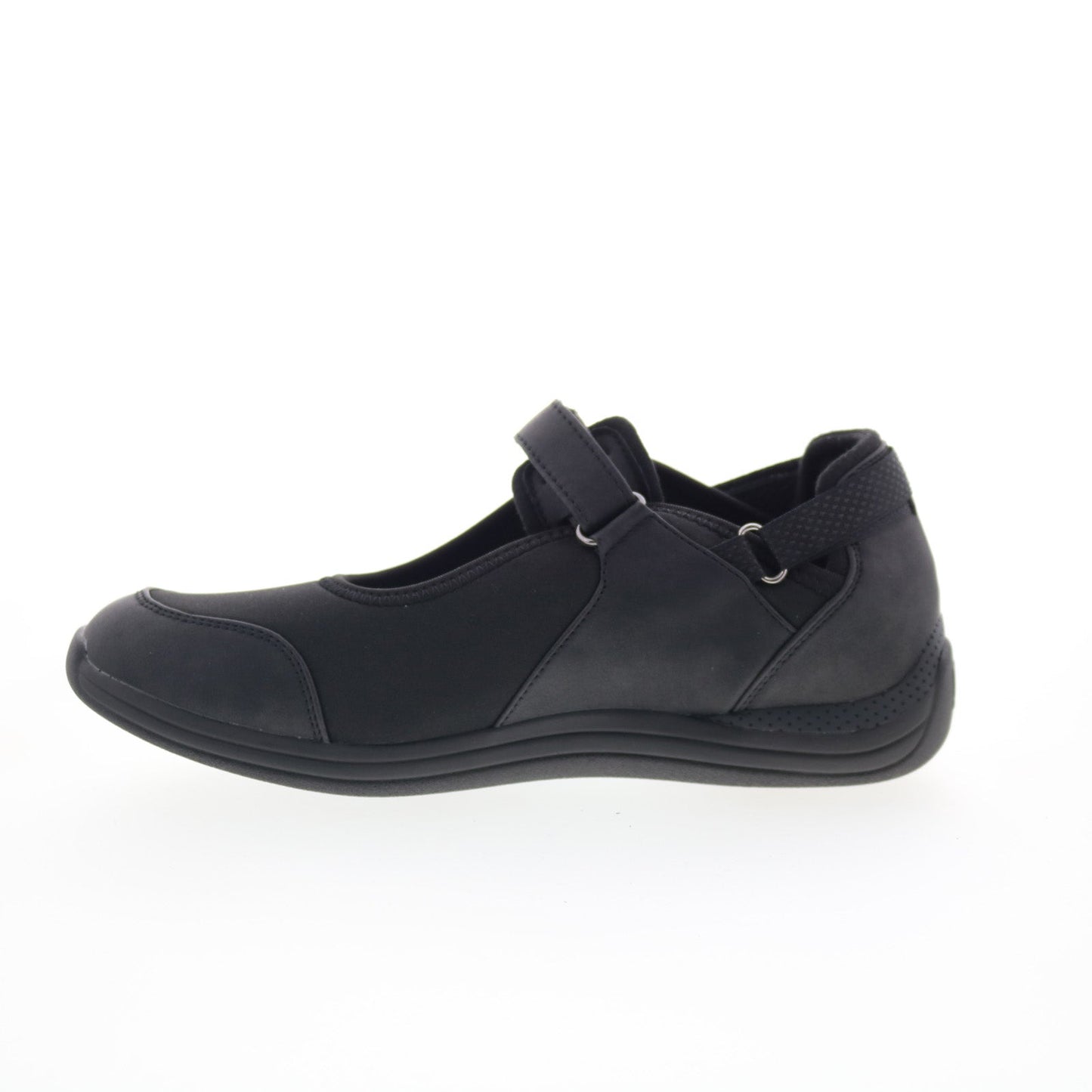 Drew Buttercup 14802-99 Womens Black Synthetic Strap Mary Jane Flats Shoes