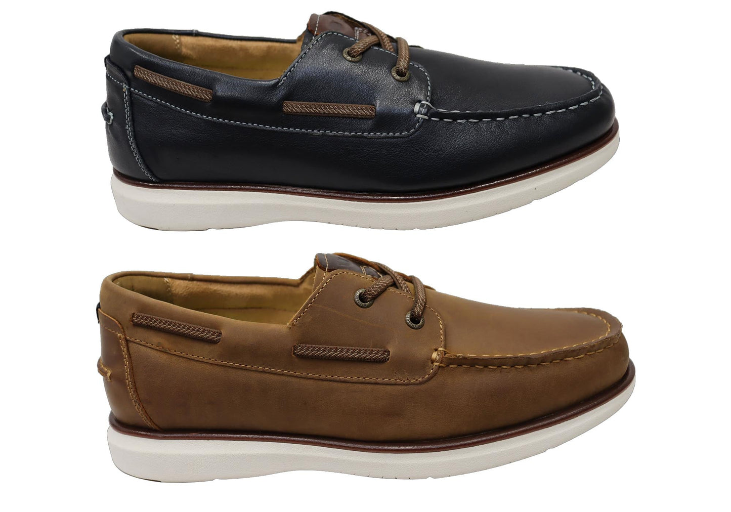 Florsheim Mens Tropics 2 Eye EE Extra Wide Tropics 2 Eye Boat Shoes
