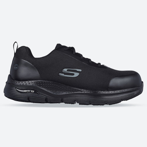 Men's Wide Fit Skechers 200086EC Arch Fit Ringstap Safety Trainers