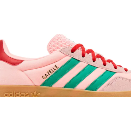 Adidas Womens Pink Gazelle Indoor 'Glow Pink Court Green' Sneakers,' JI2713