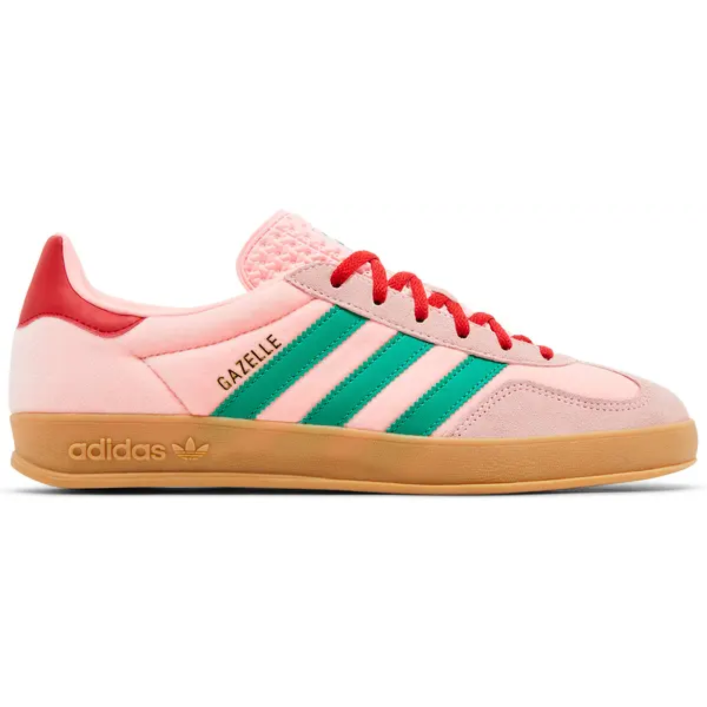 Adidas Womens Pink Gazelle Indoor 'Glow Pink Court Green' Sneakers,' JI2713