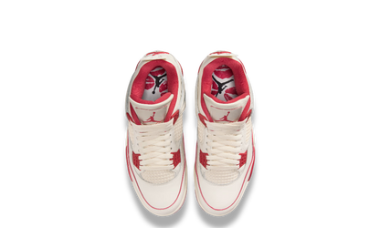 Air Jordan 4 Retro Valentine Day Pale Ivory Sierra Red
