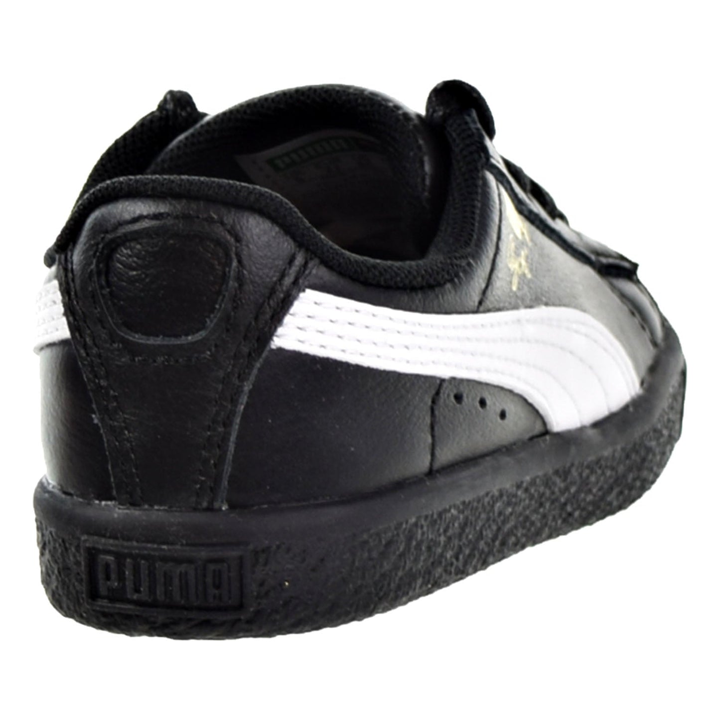 Puma Clyde Core L Foil Toddler Shoes Puma Black/Puma White