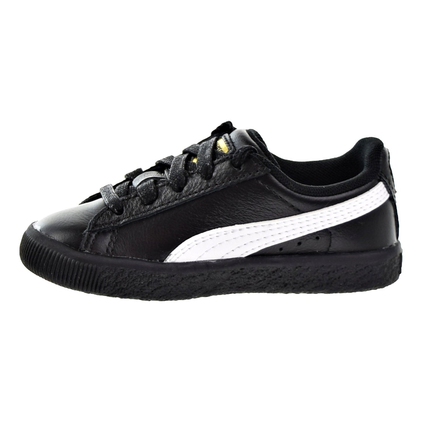 Puma Clyde Core L Foil Toddler Shoes Puma Black/Puma White