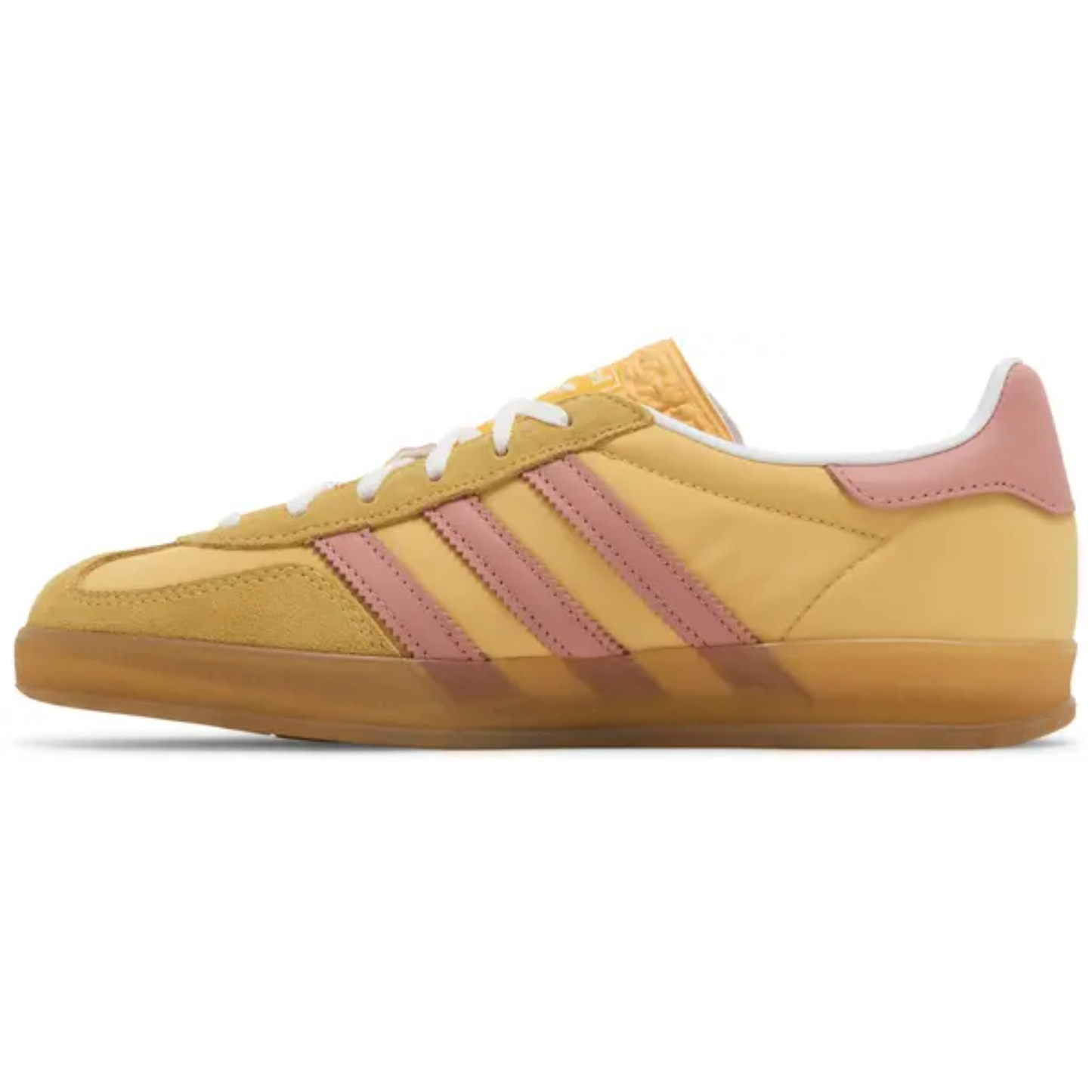 Adidas Originals Women's Yellow/Wonder Clay Gazelle Indoor Shoes IE2959 (No Box)