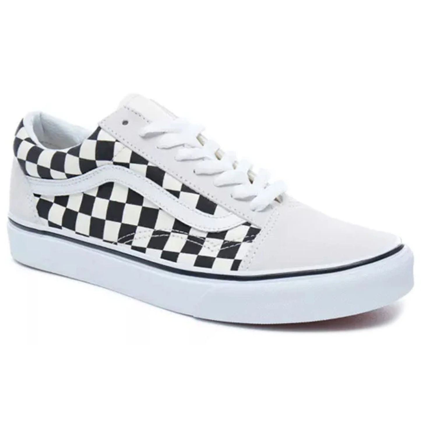 Vans Men's Old Skool Sneakers, White / Black Checkerboard, VN0A38G127K