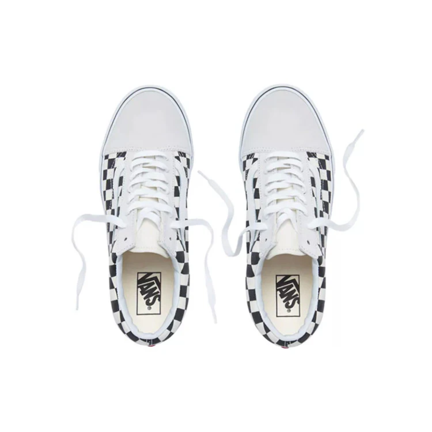 Vans Men's Old Skool Sneakers, White / Black Checkerboard, VN0A38G127K