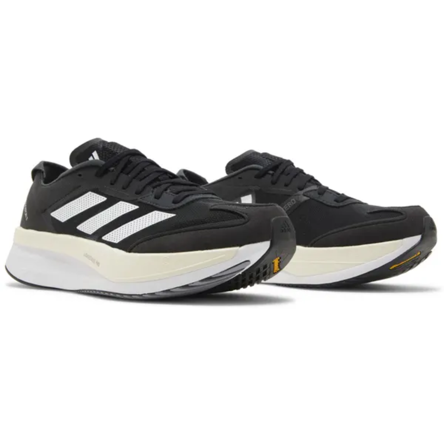 Adidas Men's Black/White Adizero Boston 11 Wide Sneakers, GV9630 (No Box)