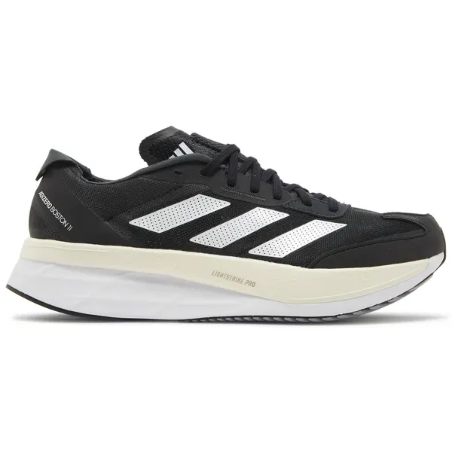 Adidas Men's Black/White Adizero Boston 11 Wide Sneakers, GV9630 (No Box)