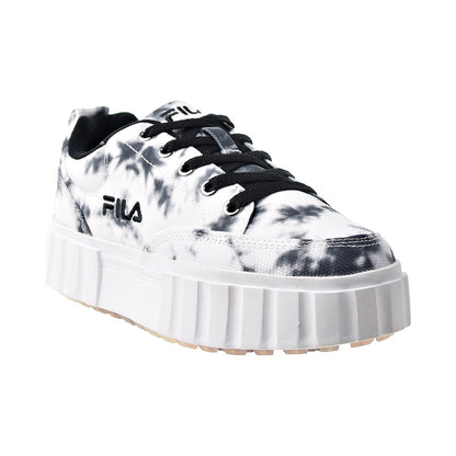 Fila Sandblast Low Dark Tie Dye Women's Shoes Black-White