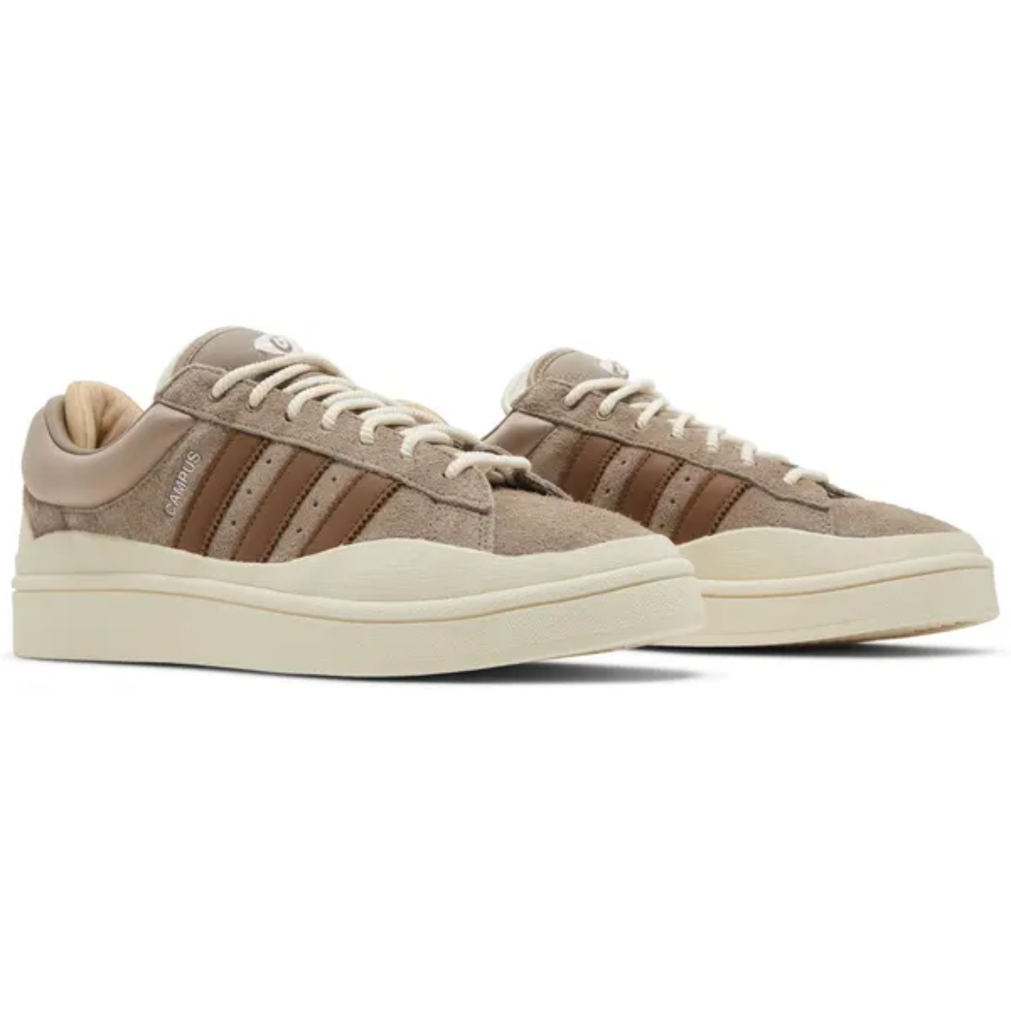 Adidas Originals Men's Brown/Beige Bad Bunny x Campus Sneakers, ID2529 (No Box)