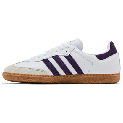 Adidas Originals Women's White/Aurora Plum Samba OG Sneakers, JS1392 (No Box)
