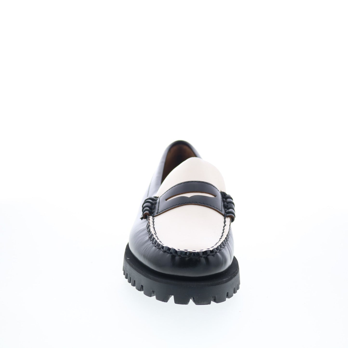 Sebago Dan Lug 7002IJ0-987 Womens Black Loafers & Slip Ons Penny Shoes