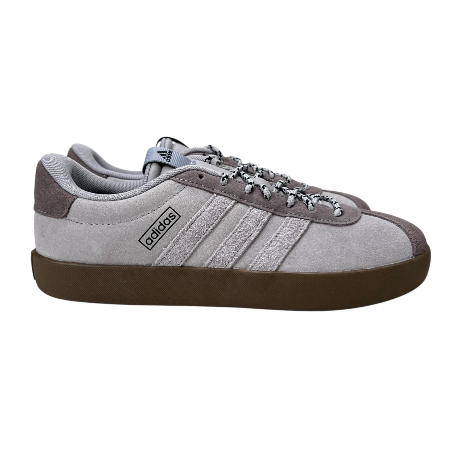 Adidas Men's Grey/Taupe Oxide VL Court 3.0 Sneakers, JP5295 (Damaged Box)