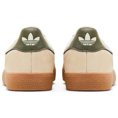 Adidas Originals Men's Cream/Olive Gazelle ADV Sneakers, IH3351 (No Box)