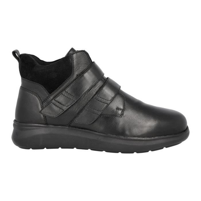 Men's Wide Fit DB Solomon Boots - Black Lea / Suede