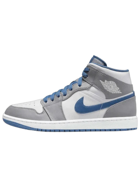 Air Jordan 1 Mid True Blue Cement