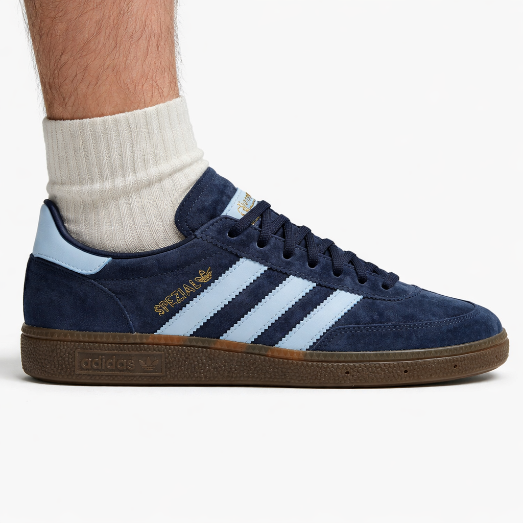 Adidas Originals Men's Blue Handball Spezial Sneakers, BD7633 (No Box)