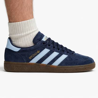 Adidas Originals Men's Blue Handball Spezial Sneakers, BD7633 (No Box)