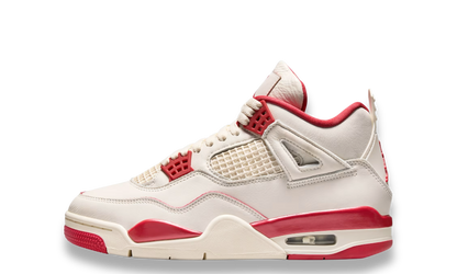 Air Jordan 4 Retro Valentine Day Pale Ivory Sierra Red