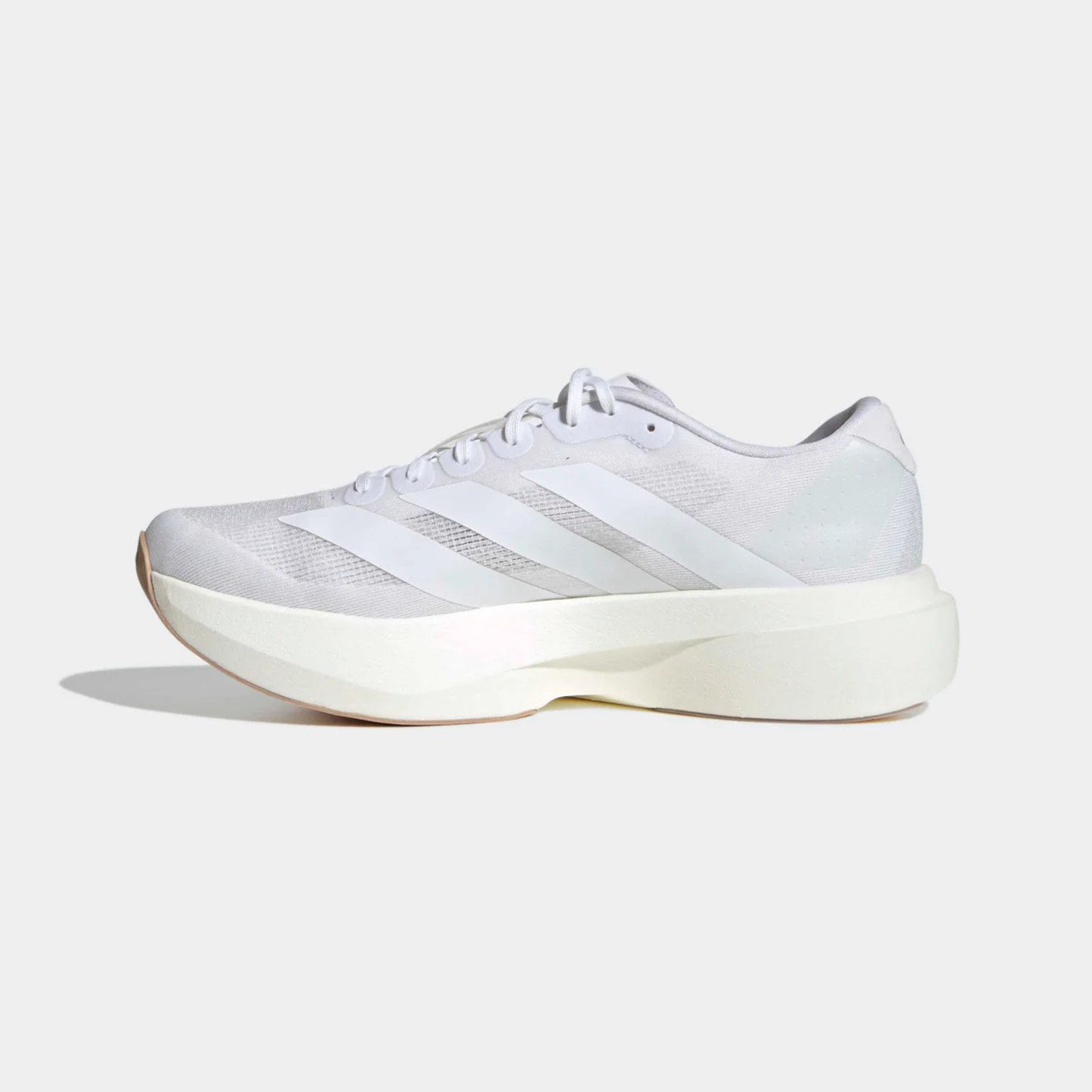 Adidas Men's Cloud White/Warm Sandstone Adizero Evo SL Sneakers, KI6923