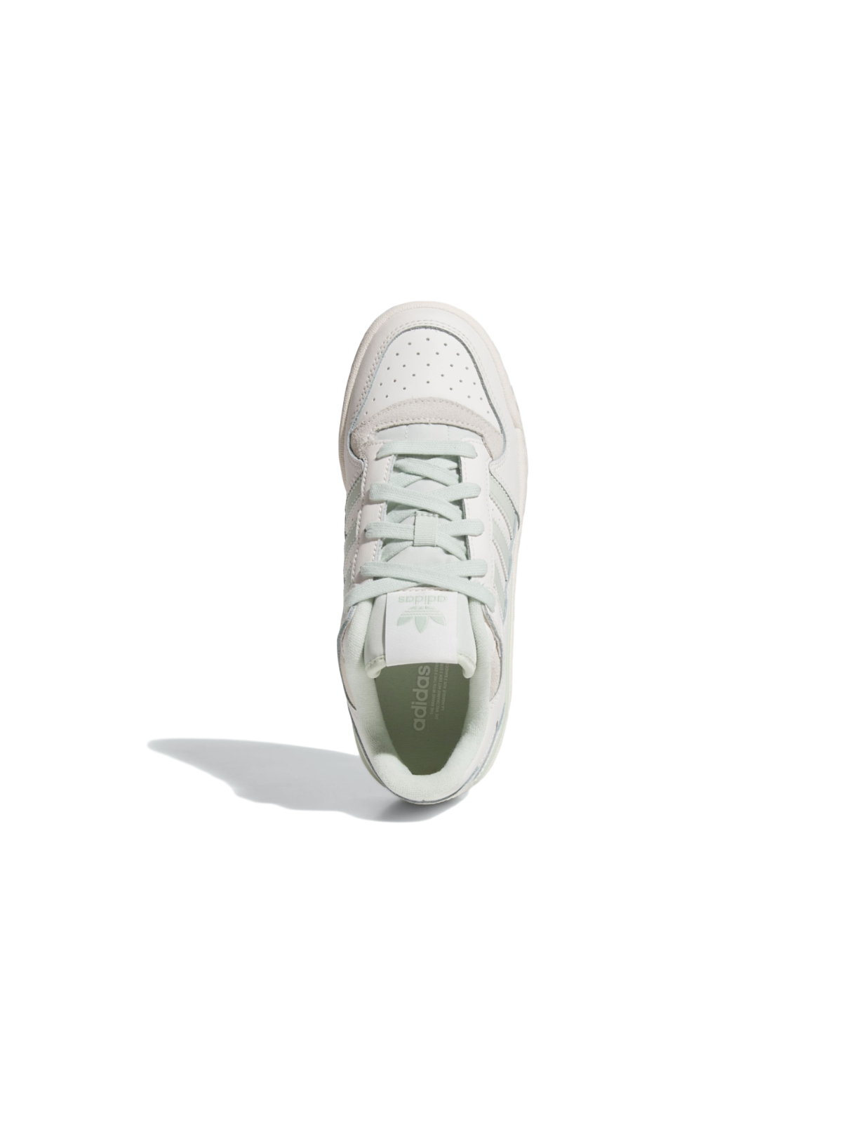 Adidas Originals Women's White/Linen Green Forum Sneakers, JR0475
