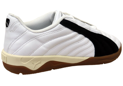 Puma Tifosi Calcio LS Mens Comfort Lace Up Casual Shoes White Black