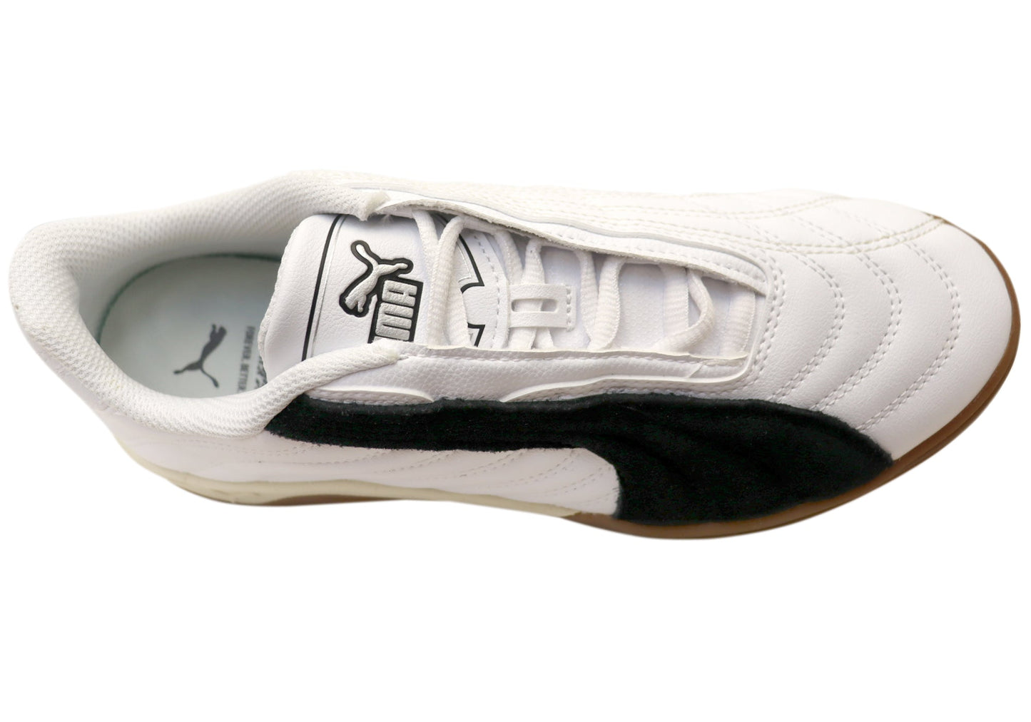 Puma Tifosi Calcio LS Mens Comfort Lace Up Casual Shoes White Black