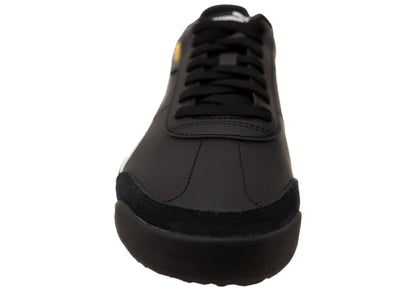 Puma Turino II OG Mens Comfortable Lace Up Casual Shoes Black White