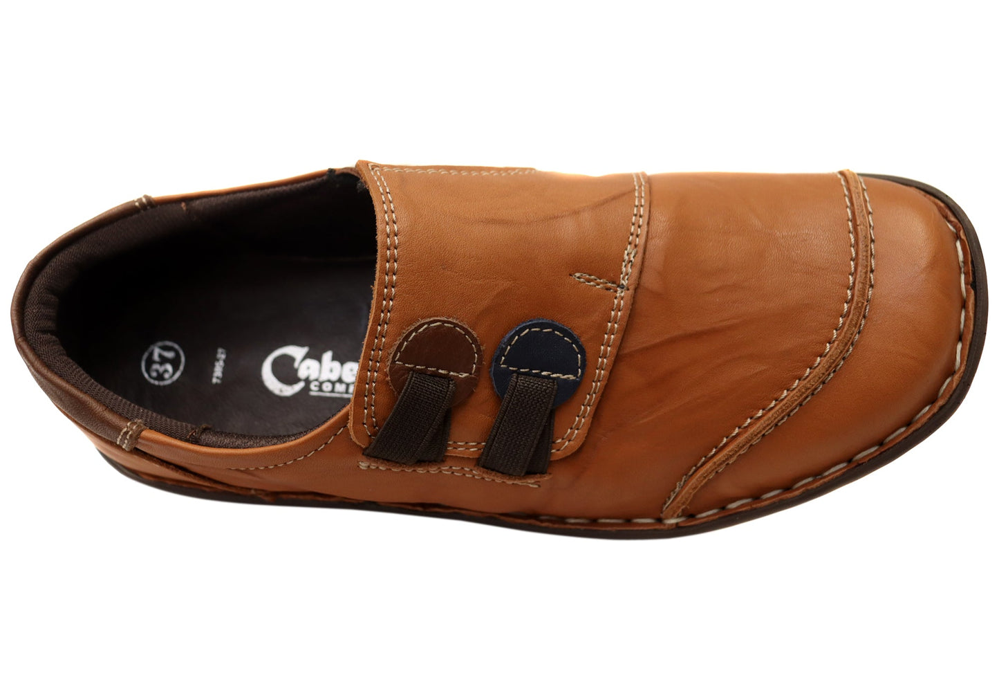 Cabello Comfort Womens 7305-27 Leather Shoes Made In Turkey