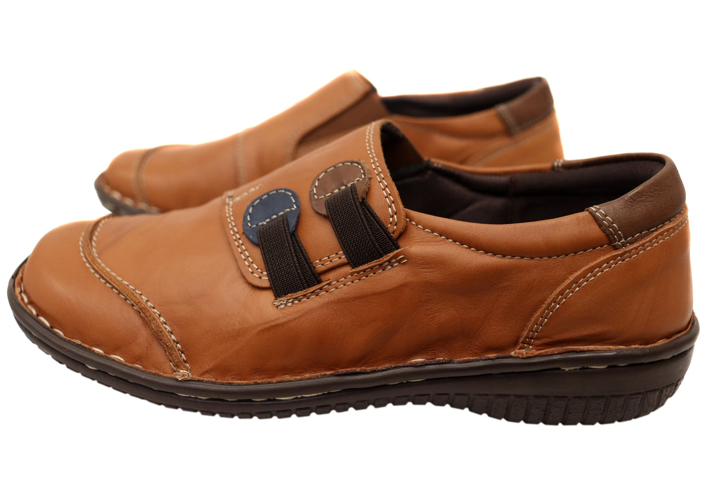 Cabello Comfort Womens 7305-27 Leather Shoes Made In Turkey