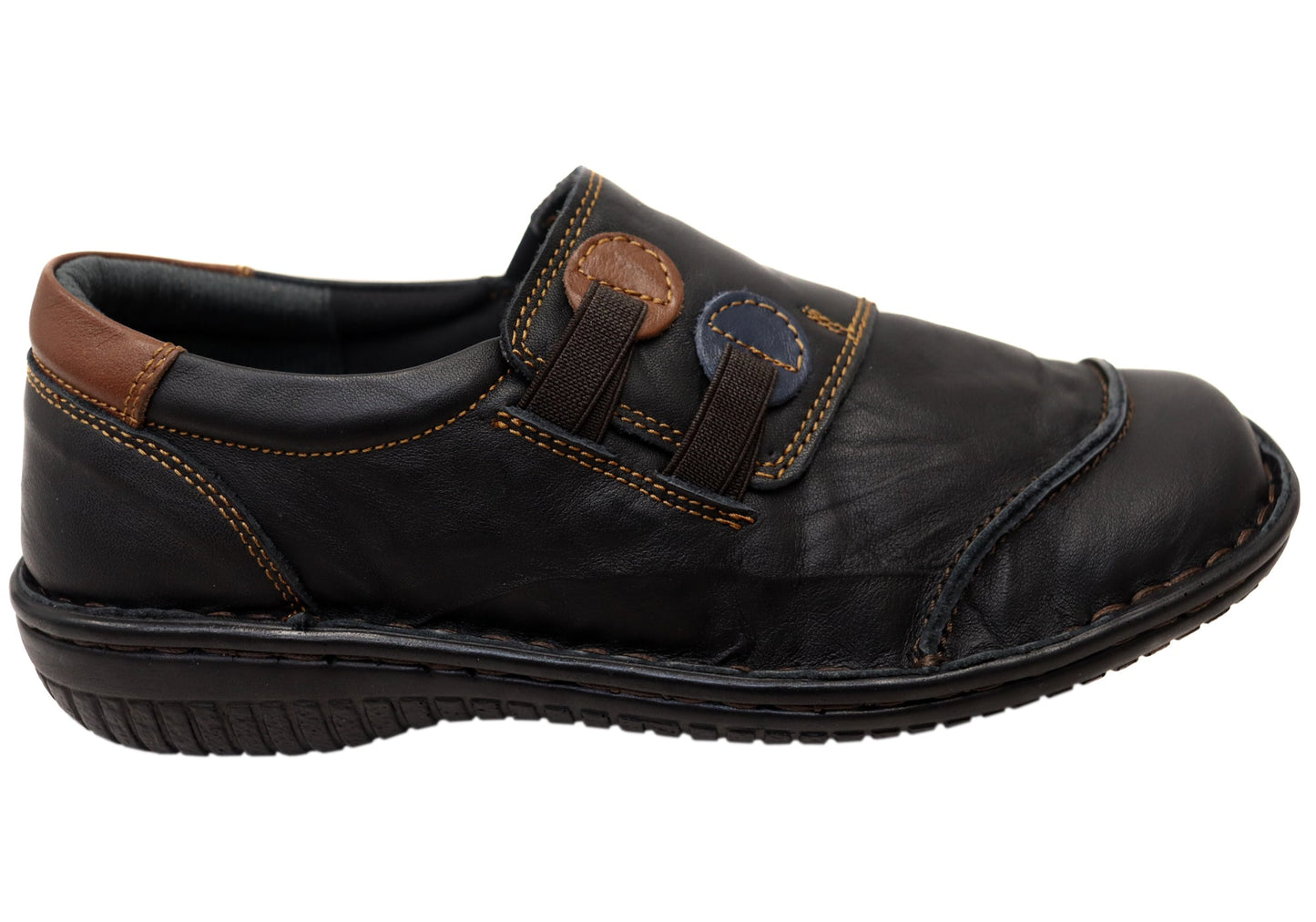 Cabello Comfort Womens 7305-27 Leather Shoes Made In Turkey