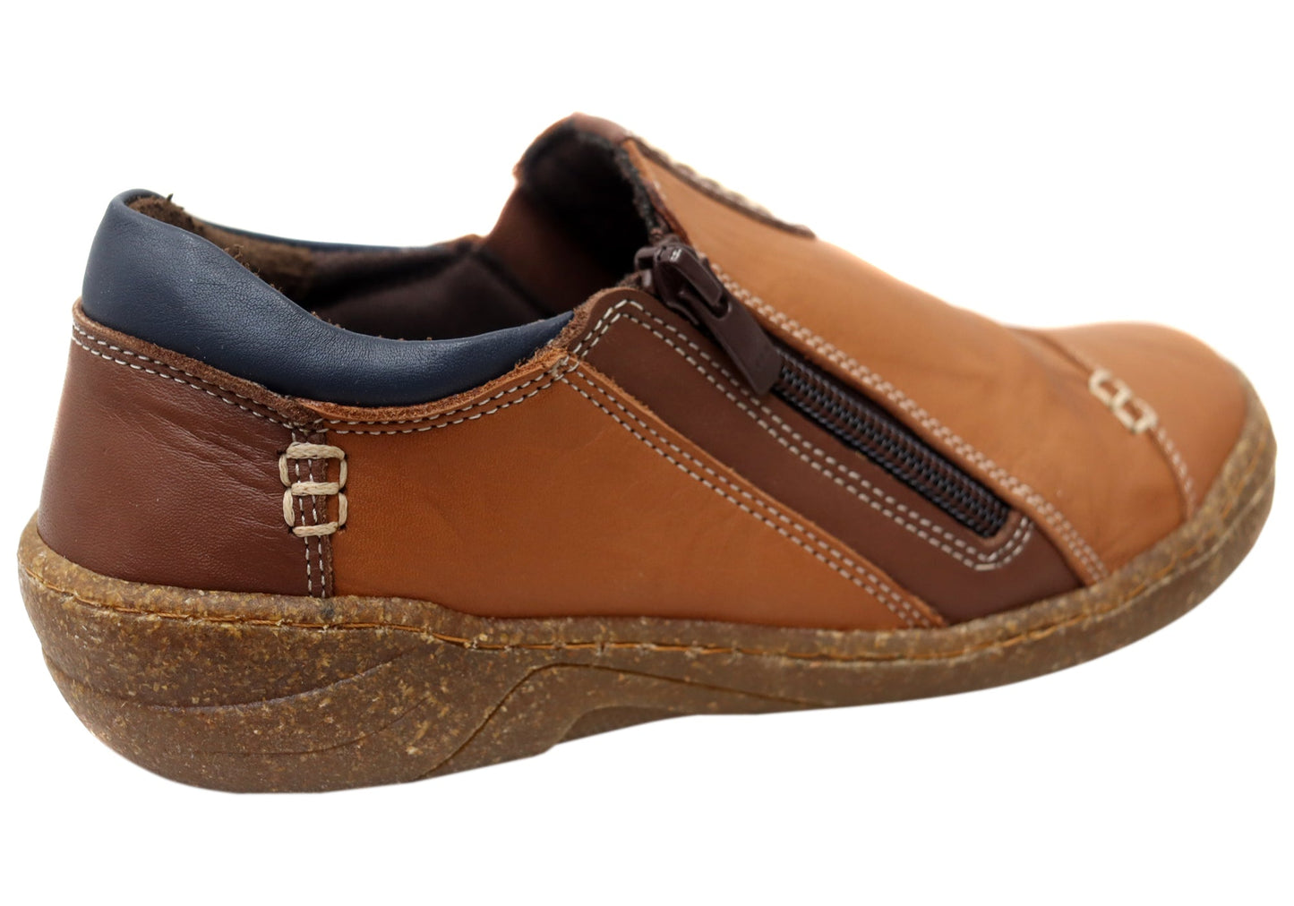 Cabello Comfort Womens 7311-307 Leather Shoes Made In Turkey