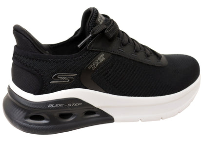 Skechers Mens Slip Ins BOBS Sport Arc Wave 2.0 Comfortable Shoes
