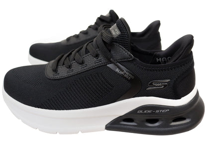 Skechers Mens Slip Ins BOBS Sport Arc Wave 2.0 Comfortable Shoes