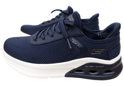 Skechers Mens Slip Ins BOBS Sport Arc Wave 2.0 Comfortable Shoes