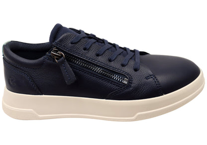 ECCO Move Womens Zip Lace Comfortable Sneakers