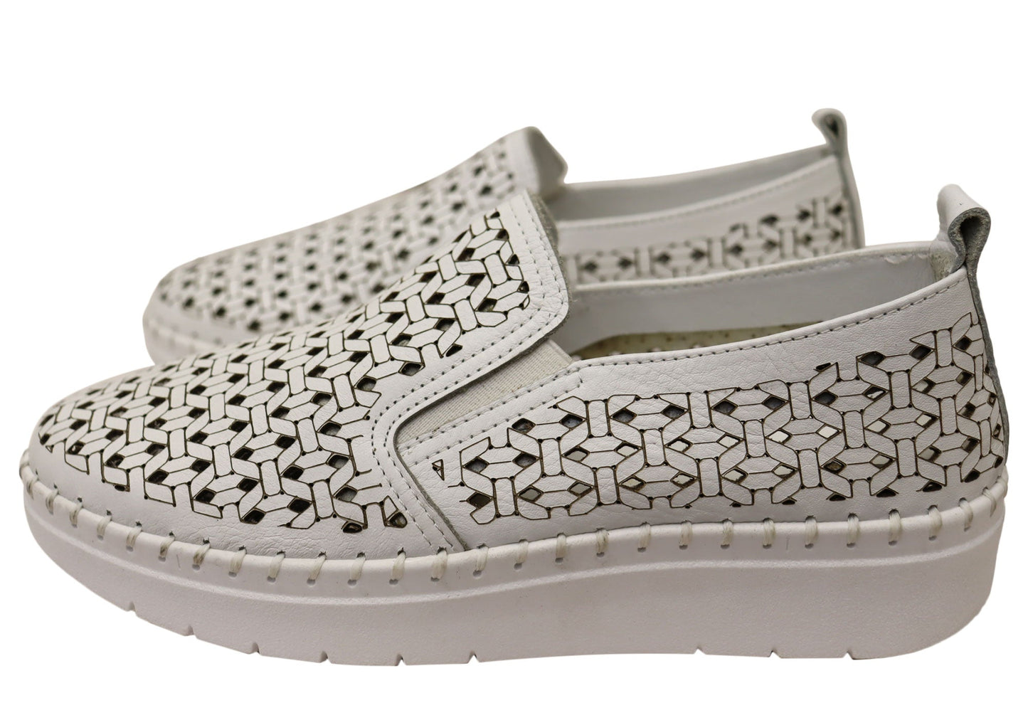 Orizonte Huntlee Womens European Leather Comfortable Slip On Shoes