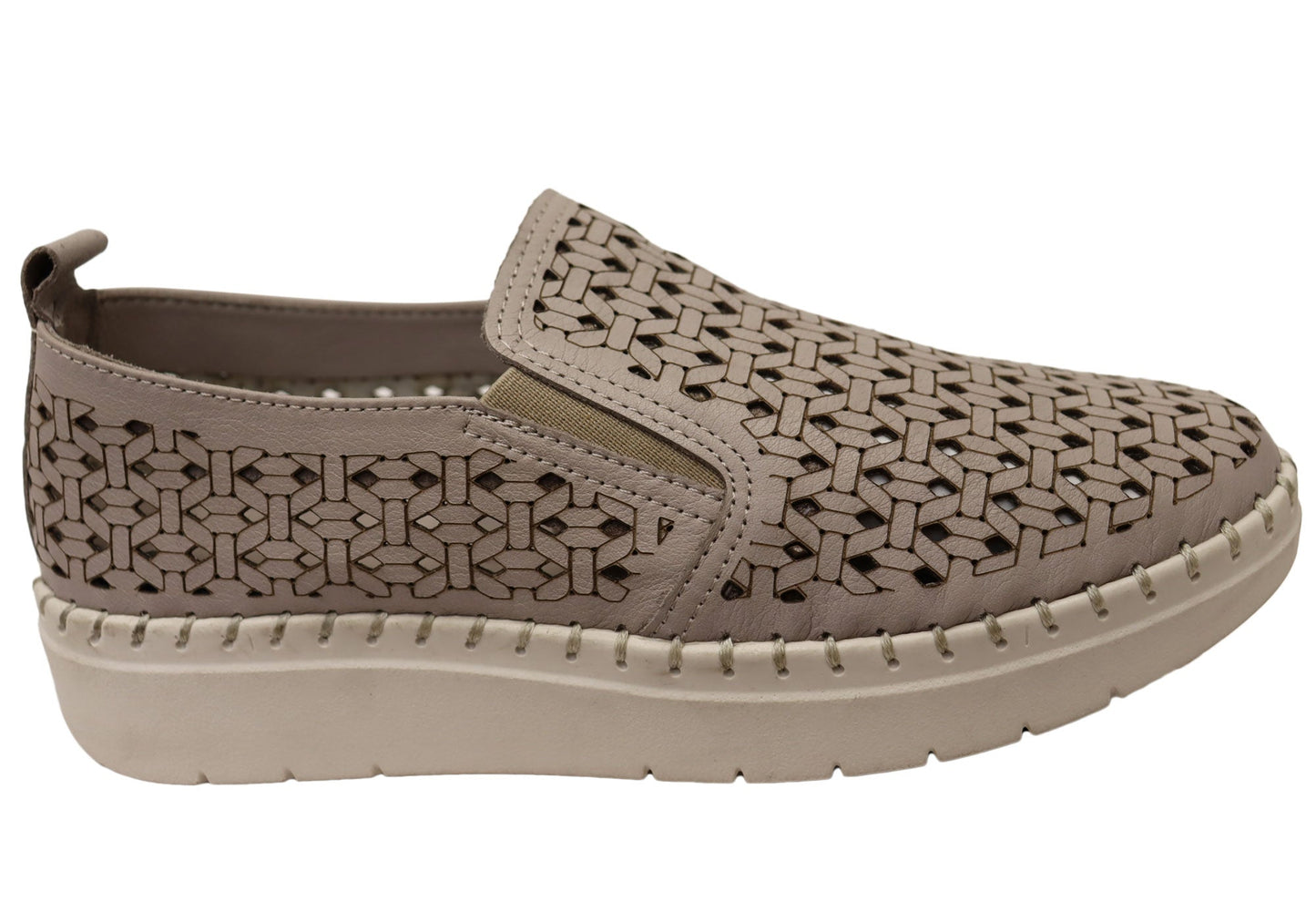 Orizonte Huntlee Womens European Leather Comfortable Slip On Shoes