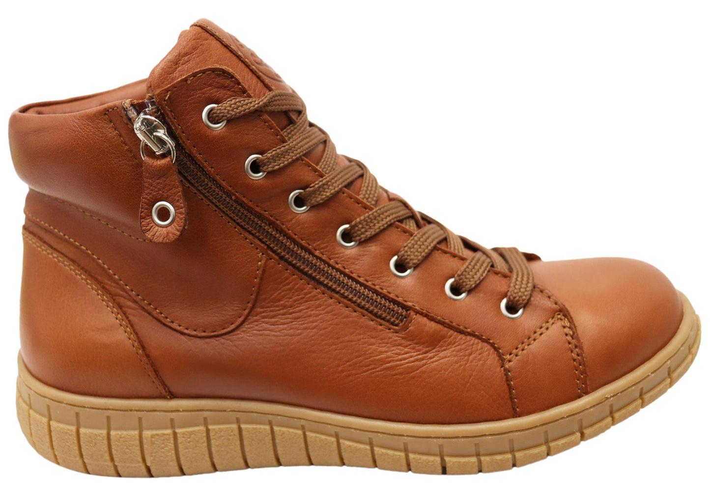 Cabello Comfort Reagan Womens Comfortable Leather European Ankle Boots