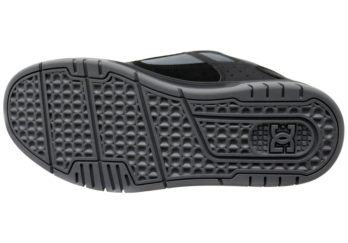 DC Shoes Mens Stag Comfortable Leather Shoes Black Grey Lime