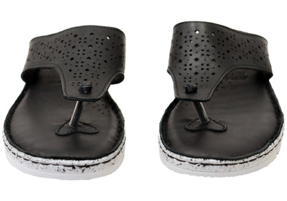 Orizonte Beau Womens Comfortable European Leather Thongs Sandals